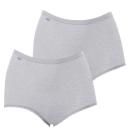 Sloggi Maxi Brief 2 Pack - Light Grey Melange - 16