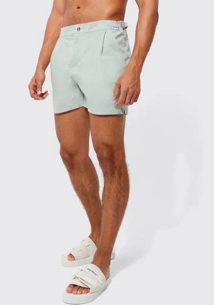 Smart Short Buckle Detail Swim Shorts