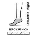 Smartwool Argyle Purple Run Zero Cushion Low Ankle Socks L
