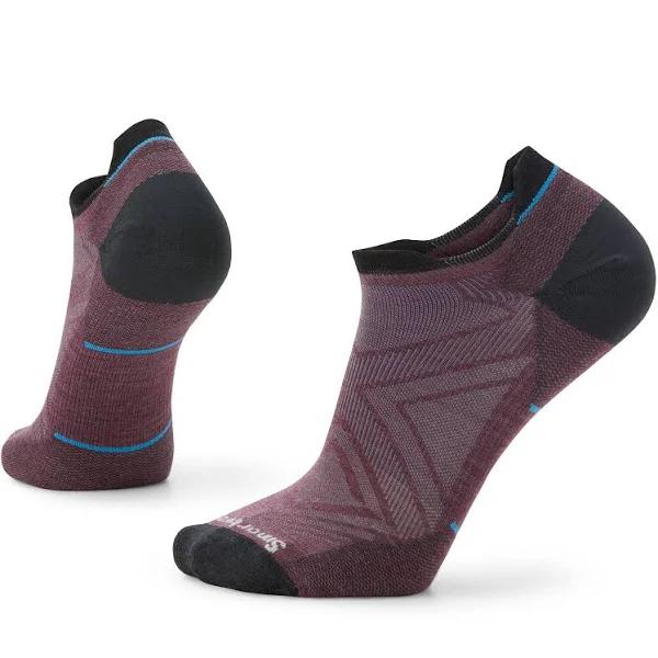 Smartwool Argyle Purple Run Zero Cushion Low Ankle Socks XL