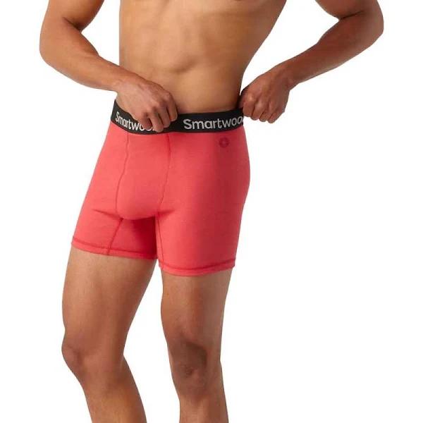 Smartwool Boxer Brief Boxed Mens Boxer Shorts - Earth Red