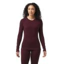 Smartwool Classic Thermal Merino Crew - Womens Black Cherry Heather / Medium