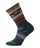 Smartwool Gray & Red Lochness PhD Outdoor Light Wool-Blend Crew Socks - Adult L