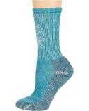 Smartwool Hike Leaf Pattern Socks Blue White Women - L