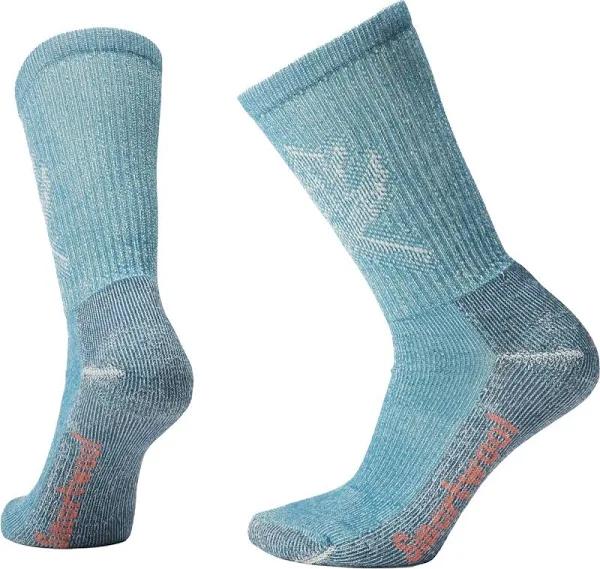 Smartwool Hike Leaf Pattern Socks Blue White Women - L