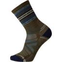 Smartwool Men's Hike Light Cushion Spiked Stripe Crew Socks, Light Gray, Large