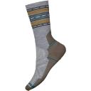 Smartwool Men's Hike Light Cushion Spiked Stripe Crew Socks, Light Gray, Large