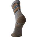 Smartwool Men's Hike Light Cushion Spiked Stripe Crew Socks, Light Gray, Large