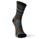 Smartwool Men's Hike Light Cushion Spiked Stripe Crew Socks, Light Gray, Medium