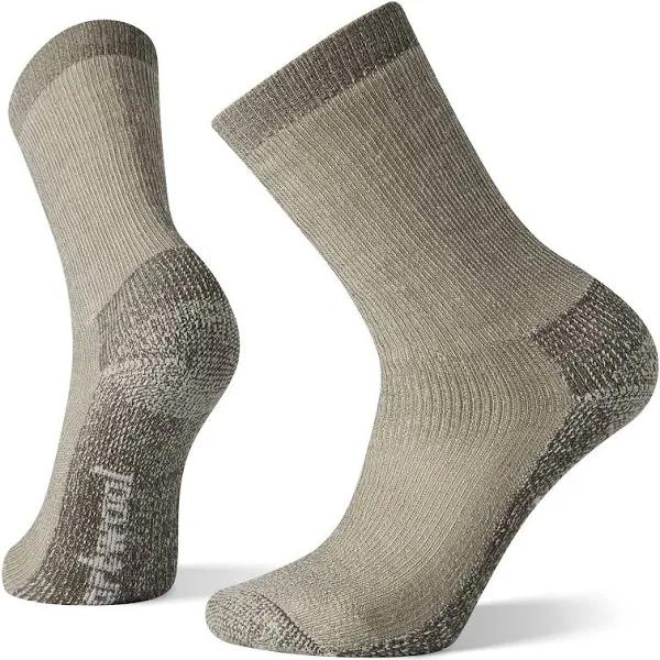 Smartwool Men's Hike Light Cushion Spiked Stripe Crew Socks, Light Gray, Medium