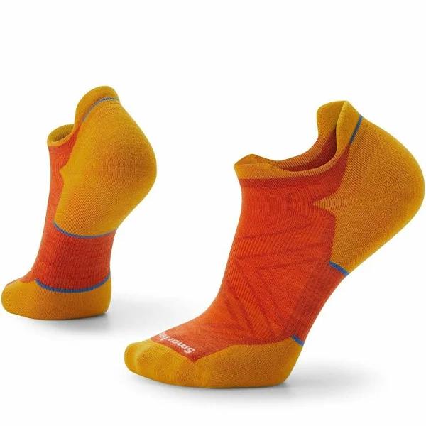 Smartwool Orange Rust Run Zero Cusion Ankle Socks L