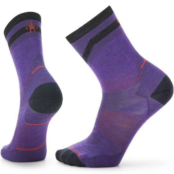 Smartwool Run Zero Cushion Mid Crew Socks - Mens Desert Orchid / XLarge
