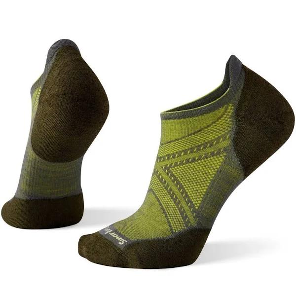 Smartwool Unisex PHD Run Low Cut & Micro Socks Medium Micro Green Pattern