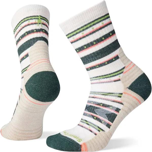 Smartwool Women's Light Cushion Stitch Stripe Mid Crew Hiking Socks