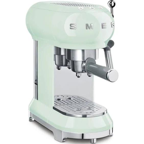 Smeg ECF01PGEU Espresso Machine. Pastel Green