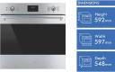 Smeg SFPA6300TVX 60cm Classic Thermoseal Pyrolytic Oven