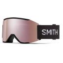Smith Squad Goggle Black - ChromaPop Everyday Rose Gold Mirror | Rhythm Snowsports