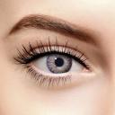 Soft Gray Natural Colored Contact Lenses Tri Tone 30 Day