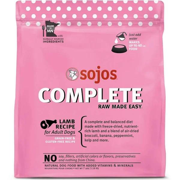 Sojos Complete Lamb Dog Food 7 lb