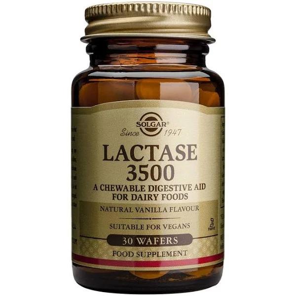 Solgar Lactase 3500 60 Chewable Wafers