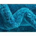 Solid Frieze 100cm x 160cm Turquoise Blue Area Rug
