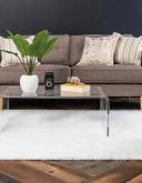 Solid Frieze 125cm x 185cm Snow White Area Rug