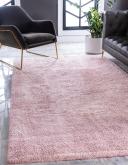 Solid Frieze 155cm x 235cm Pink Area Rug