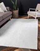 Solid Frieze 160cm x 230cm Snow White Area Rug