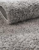 Solid Frieze 366cm x 366cm Round Gray Area Rug