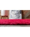Solid Frieze 66cm x 95cm Red Accent Rug