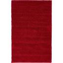 Solid Frieze 66cm x 95cm Red Accent Rug