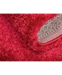 Solid Frieze 66cm x 95cm Red Accent Rug