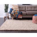 Solid Shag 160cm x 245cm Taupe Area Rug