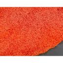 Solid Shag 185cm x 185cm Round Tiger Orange Area Rug