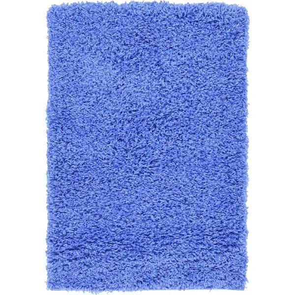 Solid Shag 245cm x 245cm Square Periwinkle Blue Blue Area Rug