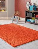 Solid Shag 245cm x 335cm Tiger Orange Area Rug