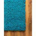 Solid Shag 275cm x 370cm Turquoise Blue Large Area Rug