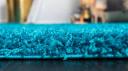 Solid Shag 275cm x 370cm Turquoise Blue Large Area Rug