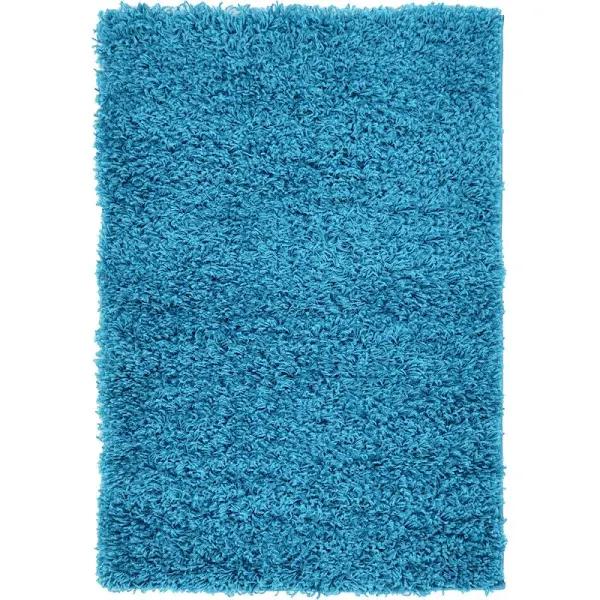 Solid Shag 275cm x 370cm Turquoise Blue Large Area Rug