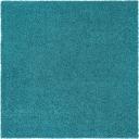 Solid Shag 66cm x 95cm Deep Aqua Blue Blue Accent Rug