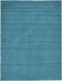 Solid Shag 66cm x 95cm Deep Aqua Blue Blue Accent Rug