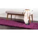 Solid Shag 76cm x 500cm Runner Eggplant Purple Purple Area Rug