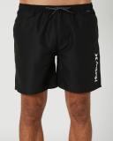 Solid Volley 17" Hurley Mens Boardshort Black