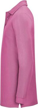 SOLS Mens Winter II Long Sleeve Pique Cotton Polo Shirt Flash Pink Mens Polo
