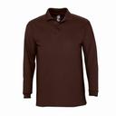 SOLS Mens Winter II Long Sleeve Pique Cotton Polo Shirt (Flash Pink) (XXL)
