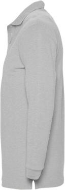 SOLS Mens Winter II Long Sleeve Pique Cotton Polo Shirt Grey Marl Mens Polo