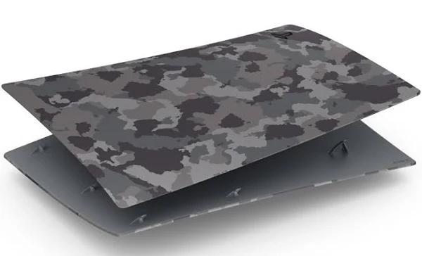 Sony Playstation 5 Gray Camouflage Digital Console Cover