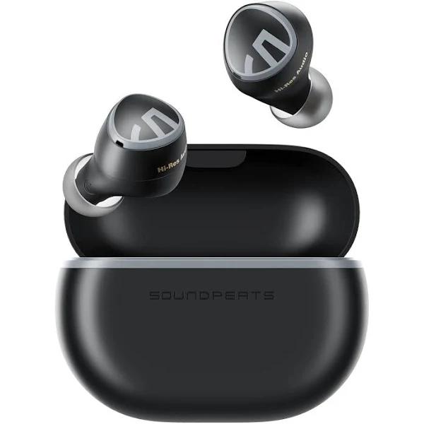 Soundpeats Mini Hs Wireless Earbuds - Hi-Res Audio With LDAC, Ai Noise Cancelling Mic, Multipoint Connection, 36 Hours, Bluetooth 5.3 Earphones,