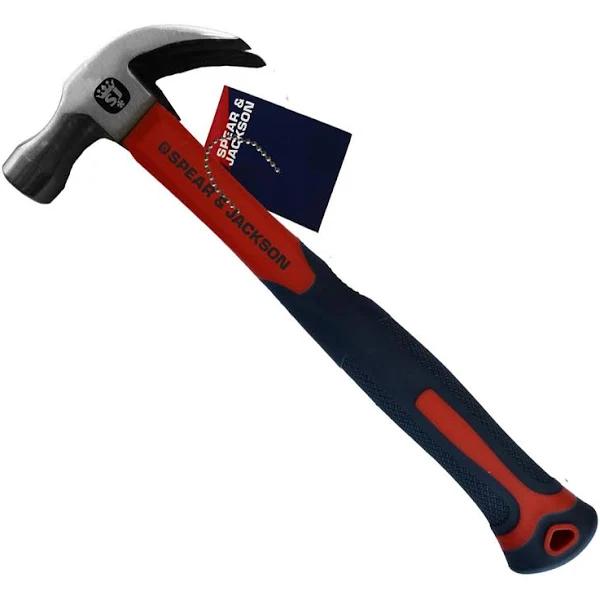 Spear & Jackson SJ-CH16FG Claw Hammer Fibreglass Handle 16oz/450g SJ-CH16FG