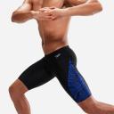 Speedo Allover V-Cut Jammer Shorts Black Navy Blue - 38